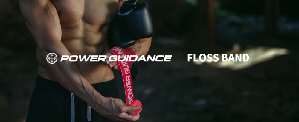 POWER GUIDANCE Muscle Floss Bands - Compression Bands - Mobility & Recovery Bands - for Improving Movement Increasing Circulation & Reducing Soreness Black and Red Combo - floss band