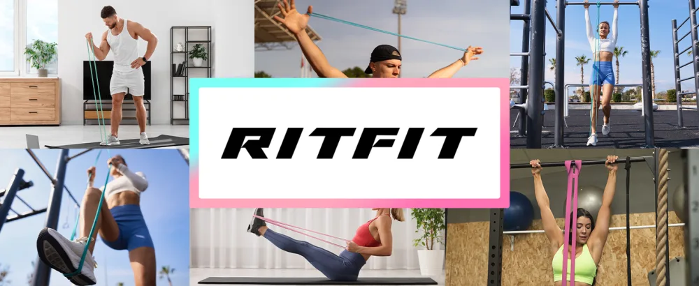 RitFit Pull Up Assist Band - Premium Resistance Band for Pull Up Assistance Resistance Training Body Stretching Powerlifting Mobility Training #9 Pink - 20 to 60 Pounds - pull up band