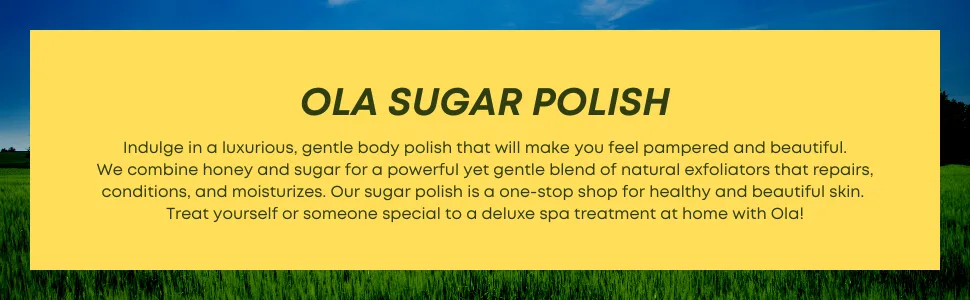Ola Tropical Apothecary Passion Fruit Sugar Polish with Pure Tropical Oils and Plant Extracts - 11.6 Oz - Ola Sugar Polish Description