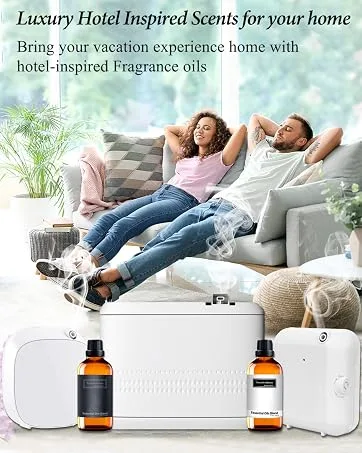 Hotel Collection Diffuser Oil Home Luxury Scents 100ML Natural Sandalwood Serenity Essentail Oils for Cold-Air HVAC Aromatherapy Diffuser Hotel Scent for Scent diffuser - Smart Scent Air Machine for Home, essential oil