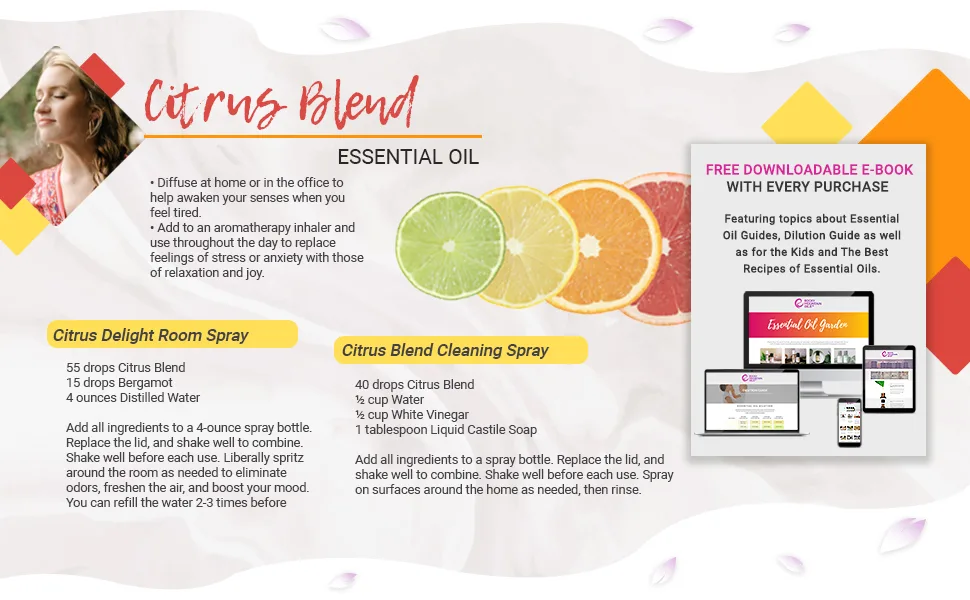 Rocky Mountain Oils Citrus Essential Oil Blend with Essential Oils - Mood Boost Aromatherapy Oils for Diffuser Topical and Household - 15ml - essential oil diffusers aromatherapy essential oils grapefruits fresh scented oils mood boost