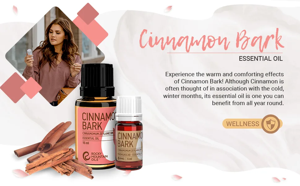 Rocky Mountain Oils Cinnamon Bark Essential Oil - Aromatherapy Essential Oils for Diffuser Topical and Home - 15ml - aromatherapy diffuser massage oil essential oils for diffusers for home essential oil essential oil