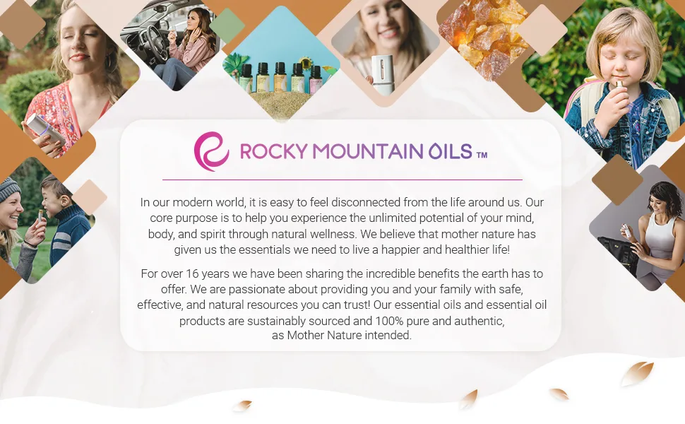 Rocky Mountain Oils Myrrh Essential Oil - Grade Essential Oils for Diffuser Topical and Home - 15ml - essential oils for diffusers for home massage oil hair oil hair growth oil aromatherapy diffuser