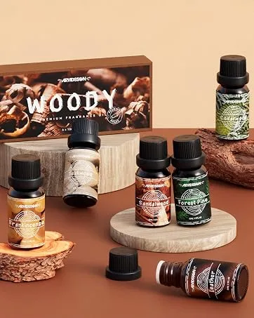 Autumn Fragrance Oil Set ARVIDSSON Fall Essential Oils for Diffuser and Candle Making Pumpkin Spice Cinnamon Spiced Cider Snickerdoodle Autumn Wreath Pine Cozy Scented Oils - product information 5