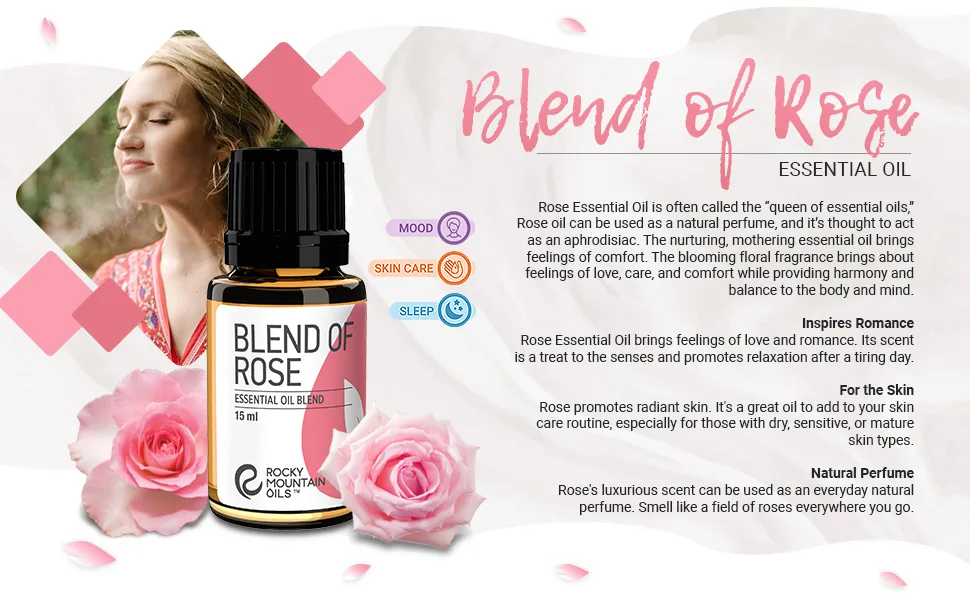 Blend of Rose 15ml - rose essential oils candle scents for candle making essential oils for skin essential oils