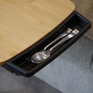 Stander Tray Table Accessory Bundle, Cup Holder, Utensil Compartment, and Base Tube Organizer for Stander and Able Life Tray Tables - easy installation