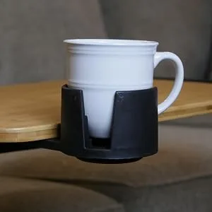 Stander Tray Table Accessory Bundle, Cup Holder, Utensil Compartment, and Base Tube Organizer for Stander and Able Life Tray Tables - tv tray dinner tray utensil compartment storage accessory