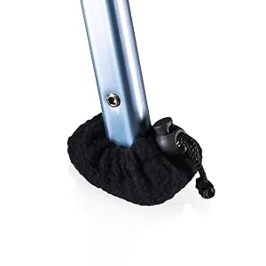 Stander 2 Piece Ski Glide Sock Covers, Compatible with The EZ Fold-N-Go Walker and Able Life Space Saver Walker, Black, Set of 2 - walker tennis ball glides