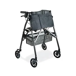 Stander 2 Piece Replacement Walker Hand Grips, Compatible with the EZ Fold-N-Go Walker and Able Life Space Saver Walker, Black, Set of 2 - stander able life ez fold-n-go walker space saver walker rollator