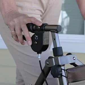 Stander 2 Piece Replacement Walker Hand Grips, Compatible with the EZ Fold-N-Go Walker and Able Life Space Saver Walker, Black, Set of 2 - walker rollator for seniors elderly