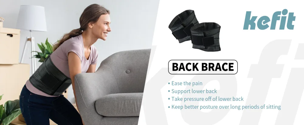 kefit Back Brace for Lower Back Pain Relief Breathable Lower Back Brace for Sciatica Herniated Disc Scoliosis Back Support Brace for Men Women Medium - back brace