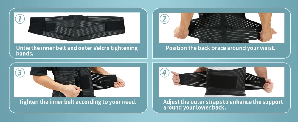kefit Back Brace for Lower Back Pain Relief Breathable Lower Back Brace for Sciatica Herniated Disc Scoliosis Back Support Brace for Men Women Medium - back brace for women