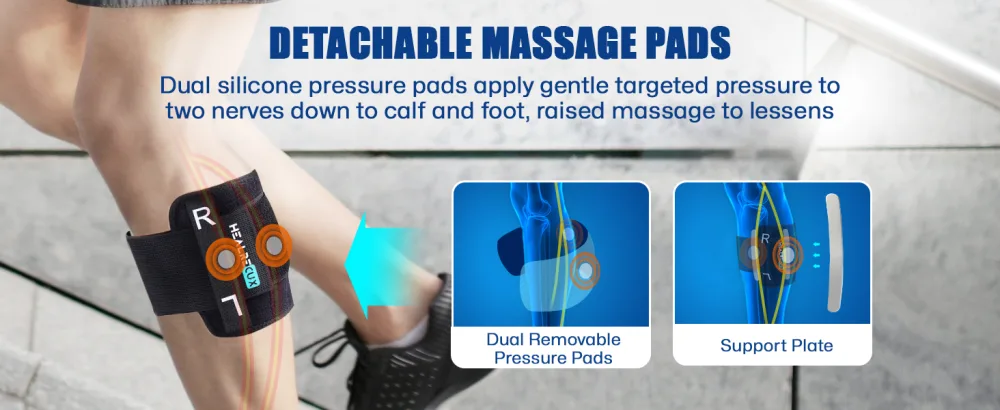 Sciatica Pain Relief Devices Sciatica Ease Nerve Pain Relief Brace for Men Women Sciatica Nerve Knee Brace Calf Brace with Dual Pressure Pads Targeted Compression for Sciatica Relief - sciatic nerve leg brace knee brace for sciatic nerve pain