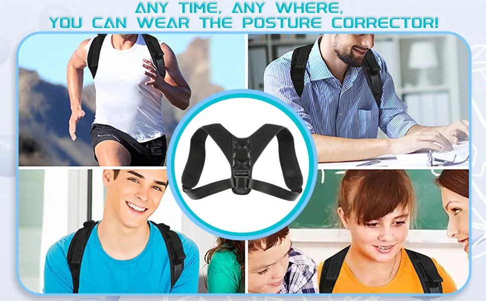 Posture Corrector Women Men Upper Back Brace Support Back Strap Brace for Posture Adjustable Back Straightener Scoliosis Posture Corrector Pain Relief for Neck & Clavicle(Regular) Upgraded - shoulder support