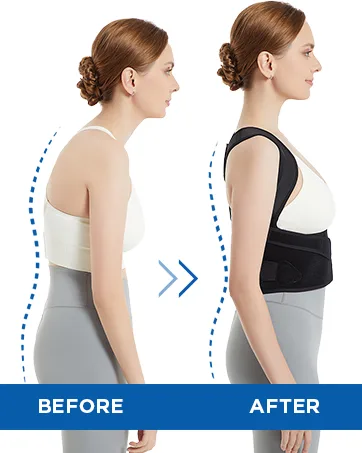 Posture Corrector for Back Brace Support: Adjustable Shoulder Straightener for Men and Women Large - back brace for men