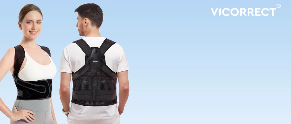 Posture Corrector for Back Brace Support: Adjustable Shoulder Straightener for Men and Women Large - back brace for posture for women