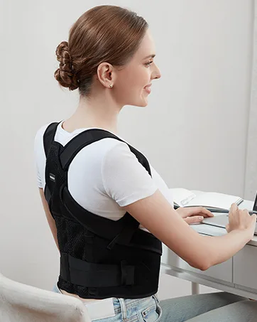 Posture Corrector for Back Brace Support: Adjustable Shoulder Straightener for Men and Women Large - back posture corrector for men