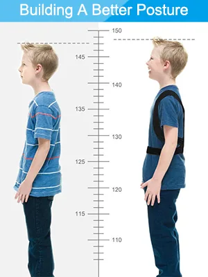Back Posture Corrector for Kids and Teens Adjustable Upper Back Brace Clavicle Support Brace with Soft Shoulder Pads and Elastic Belts for Thoracic Kyphosis Improve Slouching - product information 32