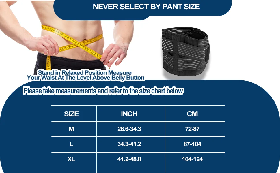 Lumbar Support for Men and Women Breathable Back Support Belt Adjustable Lumbar Support Belt Back Brace for Lower Back Pain Herniated Disc Sciatica Back Brace Posture Corrector- Medium - back support belt