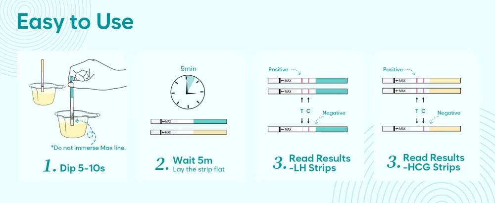 Ovulation & Pregnancy Test Strips: 20 Ovulation Strips & 10 Pregnancy Tests Combo Kit | Accurate at-Home Fertility Tracker | Highly Sensitive Early Pregnancy Detection | 20 LH + 10 HCG 20+10 - ovulation tests