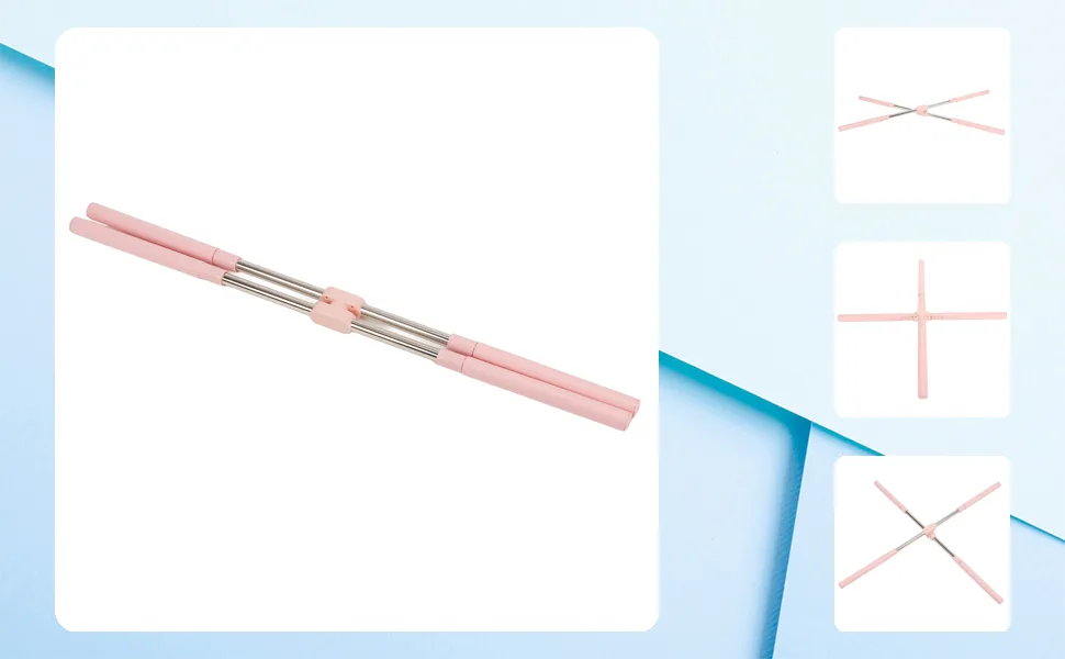Posture Stretching Tool Retractable Back Straightener Yoga Posture Corrector Tool Humpback Back Brace Stick for Children and Adult - 1411220413711-1