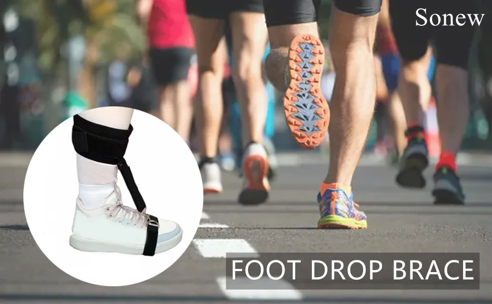 Drop Foot Brace Soft Breathable Drop Foot Support Hemiplegia Foot Drop Corrector Brace Support Adult Foot Orthosis - product information 23