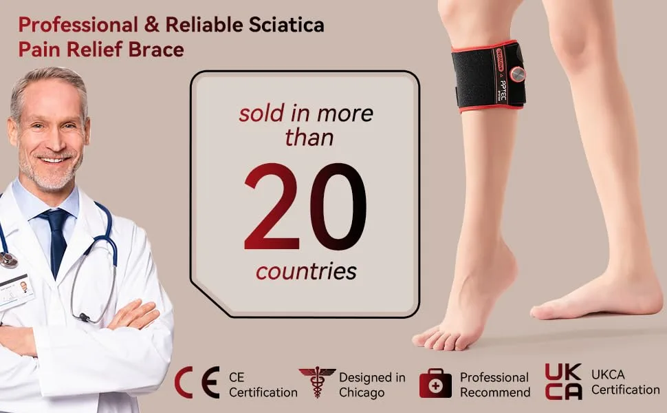 Tech Love Sciatica Pain Relief Devices - 2024 New Sciatica Pain Relief Brace with Adjustable Knob and 2 Versions Pressure Pad for Max Sciatica Nerve Lower Back & Hip Pain Relief Unisex - sciatica pain relief devices
