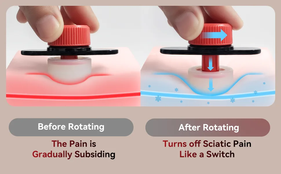 Tech Love Sciatica Pain Relief Devices - 2024 New Sciatica Pain Relief Brace with Adjustable Knob and 2 Versions Pressure Pad for Max Sciatica Nerve Lower Back & Hip Pain Relief Unisex Large - sciatica pain relief devices