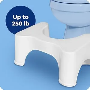 Squatty Potty The Original Bathroom Toilet Stool Height, White, 9 Inch (Pack of 1) - product information 3
