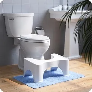 Squatty Potty The Original Bathroom Toilet Stool Height, White, 9 Inch (Pack of 1) - product information 4