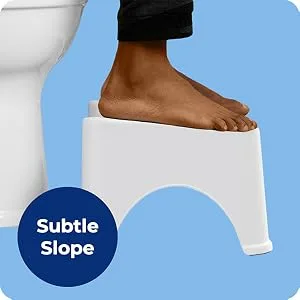 Squatty Potty The Original Bathroom Toilet Stool Height, White, 9 Inch (Pack of 1) - product information 5