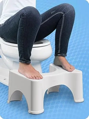 Squatty Potty The Original Bathroom Toilet Stool Height, White, 9 Inch (Pack of 1) - product information 6
