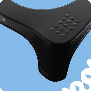 Squatty Potty Eclipse Toilet Stool With Motion and Activated Night Light, Black, 7 Inch - durable plastic