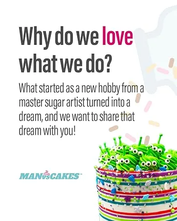 Sprinkles | Mermaid Sprinkles | 4 oz | Cupcake Sprinkles | Cake Sprinkles | Purple and Teal Sprinkles | Manvscakes - brand story