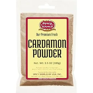 Spicy World Ground Cardamom Powder (Cardamon) 3.5 Ounce Bag 3.5 Ounce (Pack of 1) - product information 2