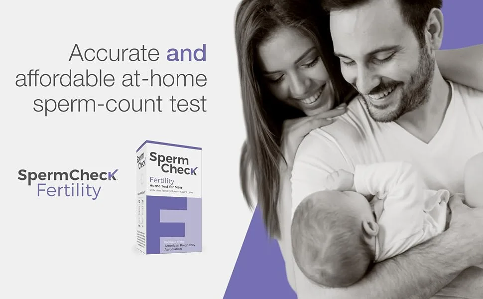 Spermcheck Fertility Home Test Kit for Men- Shows Normal or Low Sperm Count- Easy to Read Results-Convenient, Accurate, Private - accurate and affordable at home sperm count test spermcheck fertility