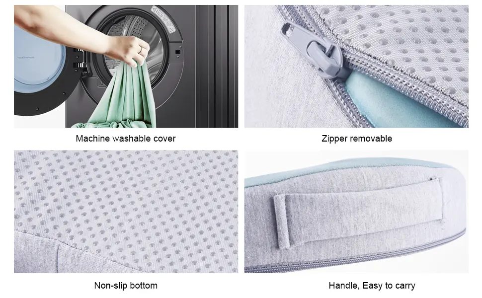 SPEEDWOW Hemorrhoid Donut Pillow, Ergonomic Design Hemorrhoid Cushion, Coccyx, Sciatica, Postpartum Pain Relief Memory Foam Cushion(Green) - seat cushion