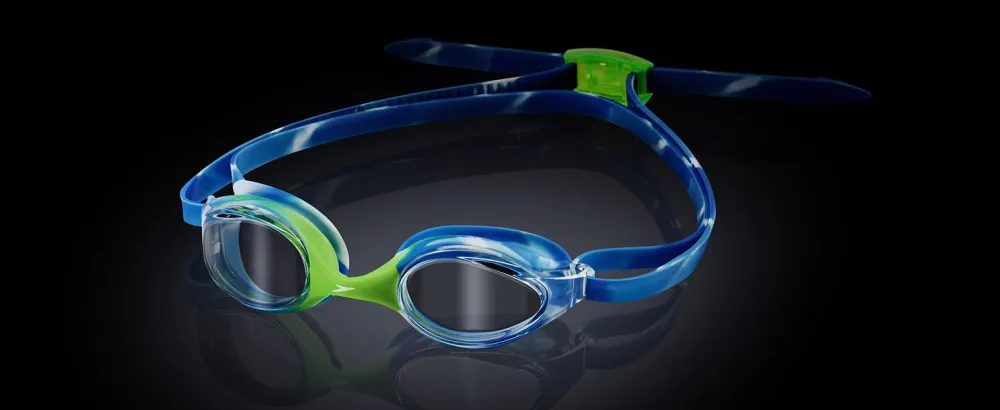 Speedo Unisex-child Swim Goggles Junior Hyper Flyer Ages 6-14 Pop Purple - speedo jr hyper flyer, speedo junior hyper flyer, junior swim goggle, jr racing goggle, kids goggle