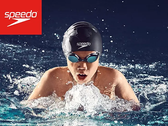 Speedo Unisex-child Swim Goggles Junior Hyper Flyer Ages 6-14 Pop Purple - speedo jr hyper flyer, speedo junior hyper flyer, junior swim goggle, jr racing goggle, kids goggle