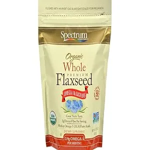 Spectrum Organic Whole Flaxseed, 15 Oz Bag - product information 1