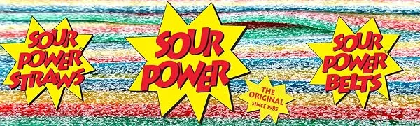 Sour Power Wrapped Belts, Blue Raspberry, Individually Wrapped Belts , 150 Count - Pack of 1 Blue Raspberry 150 Count (Pack of 1) - Sour Power the Original logo