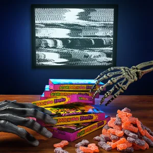 SOUR PATCH KIDS Zombie Orange & Purple Soft & Chewy Halloween Candy, 12 - 3.5 oz Trick or Treat Boxes - image