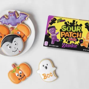 SOUR PATCH KIDS Zombie Orange & Purple Soft & Chewy Halloween Candy, 12 - 3.5 oz Trick or Treat Boxes - image