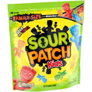 SOUR PATCH KIDS Soft & Chewy Candy, Family Size, 4 - 1.8 lb Bags - image