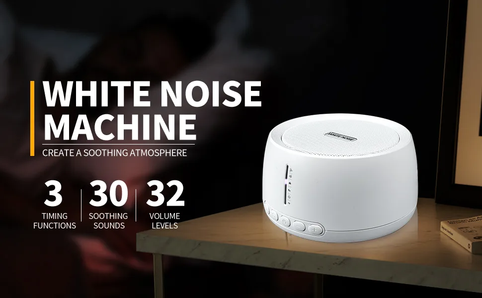 Sound White Noise Machine with 30 Looping Natural Soothing Sounds, Auto-Off Timer Setting, Sleep Sound Machine for Babies, Adults Kids(Classic) - sound machine