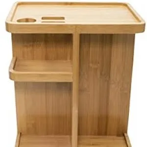 Sorbus 360 Bamboo Cosmetic Organizer, Multi-Function Storage Carousel for Makeup, Toiletries, and More  Great for Vanity, Desk, Bathroom, Bedroom, Closet, Kitchen (Bamboo) - bamboo carousel