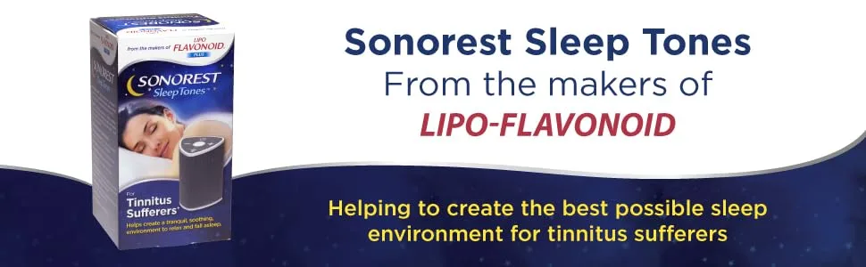 Sonorest Sleep Tones, Sound Machine for Tinnitus, Masking Device for Ear Ringing, Portable for Convenient Use - trouble sleeping, ear ringing, tinnitus, sound