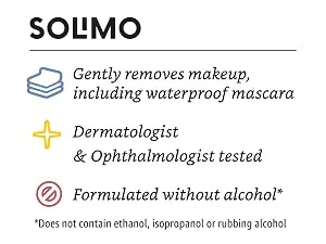 Solimo Make Up Remover Wipes, Fragrance Free, 25ct (Pack of 2) Fragrance Free 25 Count (Pack of 2) - night calming makeup removers moistened makeup wipes wipes remove mascara