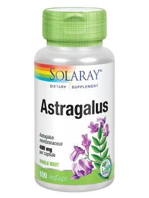 Solaray Astragalus Root 400mg | Healthy Immune Function & Stress Support | Adaptogen Herb | Non-GMO, Vegan & Lab Verified | 100 VegCaps - Solaray Astragalus Root 400mg Immune Function Stress Adaptogen Non-GMO Vegan Lab Verified 100VegCaps