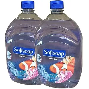 Softsoap Liquid Hand Soap, Aquarium Series, Basic Pack, Unscented, 64 Fl Oz (Pack of 2) - product information 1